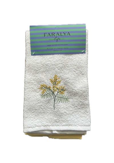 Samteks Faralya Mimoza 2'li Havlu 30 X 50 Cm 4 Adet Çok Renkli