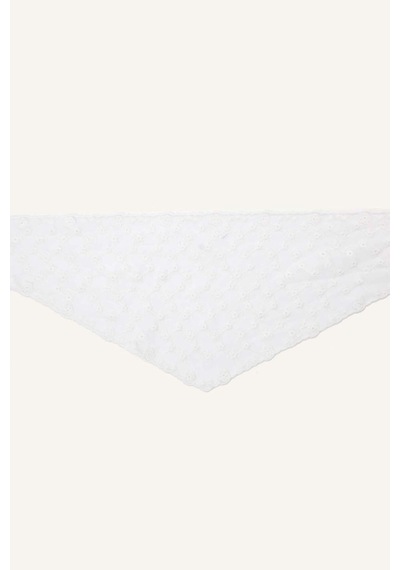 Defacto Kadın Çiçekli Beyaz Bandana H5492ax26smwt1 Beyaz-wt1