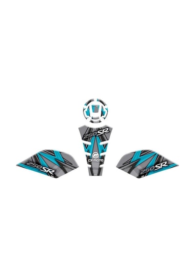 Cf Moto 250 Sr 2020 - 2024 Uyumlu Tank Pad Set 010 Çok Renkli