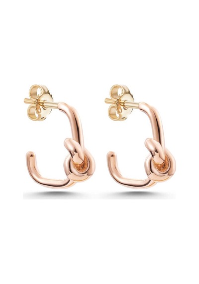 Aya Diamond Gümüş Rose Düğüm Kadın Küpe Rose