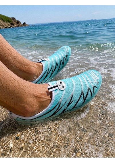 Belix Gabi Kaydırmaz Tabanlı Hızlı Kuruyan Deniz Ve Plaj Ayakkabısı 36-40 Aqua Turkuaz