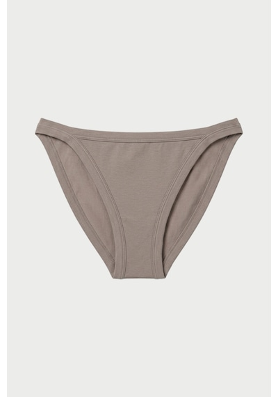 Auw Kadın Yanları İnce Pamuklu Modal Slip Külot 6'lı - Softfit Taş