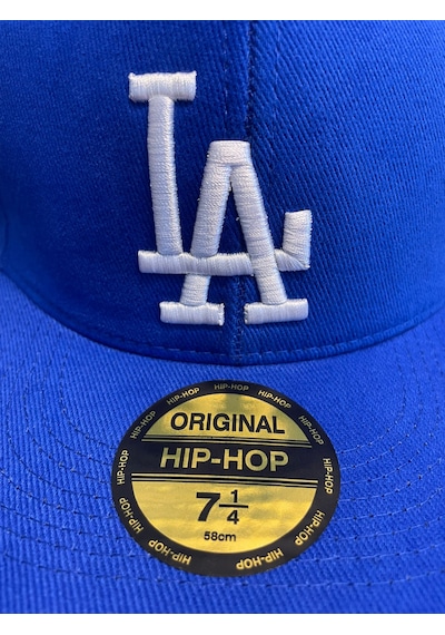 Hamze La Los Angeles Hiphop Snapback Rapper Baseball Drip Şapka Cap Saks Mavi