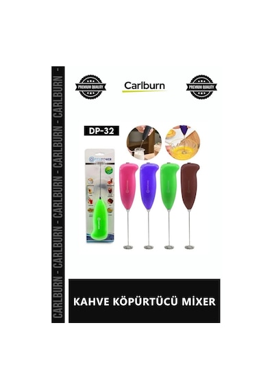 Özel Üretim Pilli Süt Karıştırıcı El Tipi Mutfak Çırpıcı Paslanmaz Çelik Güçlü Kahve Köpürtücü Mixer