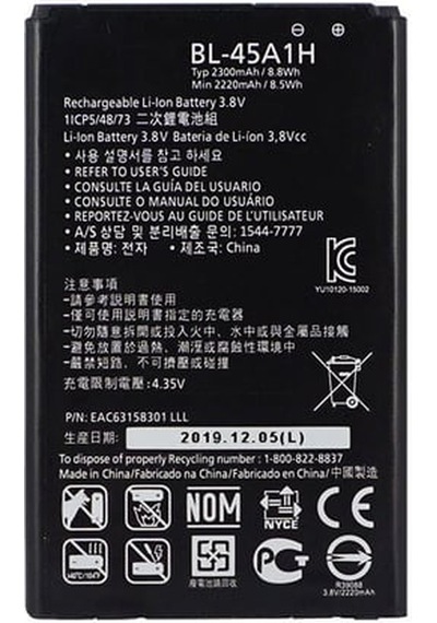 Lg K10 İle Uyumlu A+ Kalite Pil Batarya Bl45a1h