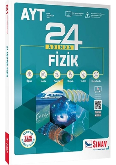 AYT 24 Adımda Fizik Konu Anlatımlı Soru Bankası -  Sınav Dergisi Yayınları