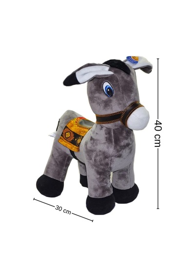 Büyük Boy Sevimli Peluş Eşek 40 Cm Yumuşak Oyuncak Sıpa Peluş Figür Dekoratif Çok Renkli