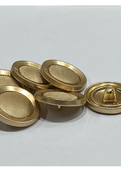 Metal Düğme/kaban Manto Boyu/ 6 Lı Set/2,5 Cm/jx001/mat Gold