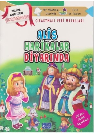 Çıkartmalı Peri Masalları Alis Harikalar Diyarında