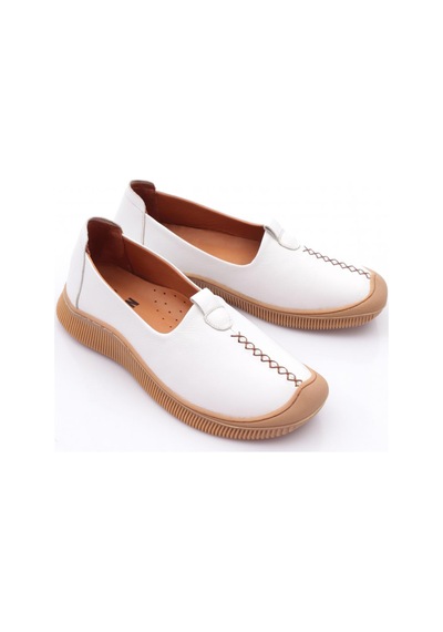 Dgn 25121 Kadin Comfort Ayakkabi Beyaz