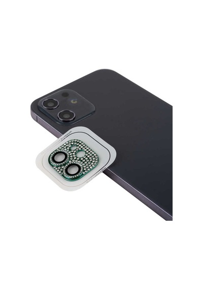 Apple İphone 12 Uyumlu Ceptecom Cl-08 Kamera Lens Koruyucu Koyu Yeşil Koyu Yeşil