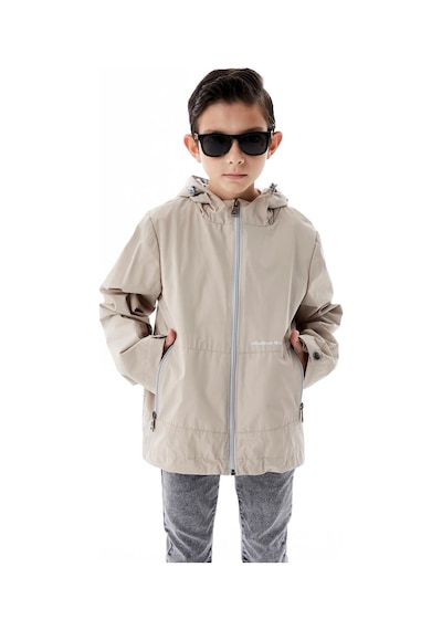 Benitto Kids Erkek Çocuk Kapüşonlu Mevsimlik Yağmurluk 51366 Bej