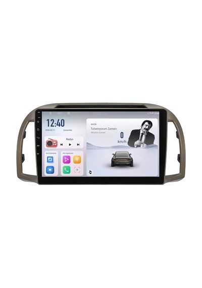 Nissan Micra 2002-2010 Android Multimedya Carplay Android Auto Navigasyon 8gb Ram 128gb Pro 9"
