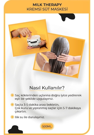 Milk Therapy Saç Maskesi 500 Ml - Besleyici, Koruyucu Etki