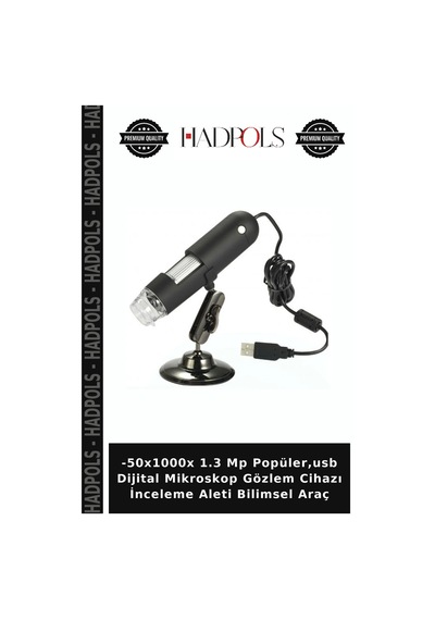 -50x1000x 1.3 Mp Popüler,usb Dijital Mikroskop Gözlem Cihazı İnceleme Aleti Bilimsel Araç