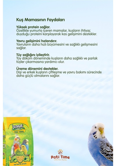 Kuş Maması Yumurtalı Zengin İçerik 100 Gr