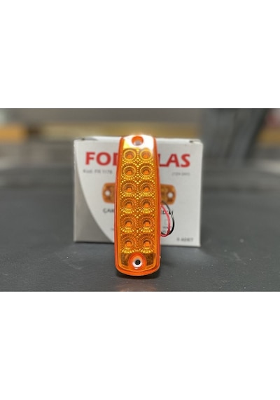 Ahmet Otomotiv Sarı Çakar Lamba 12ledli 12cm 12v-24v Uyumlu 2adet