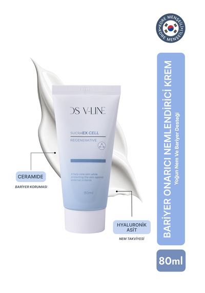 Sucraex Kore Bariyer Onarıcı Nemlendirici Krem Seramid + Hyaluronik Asit 80 Ml