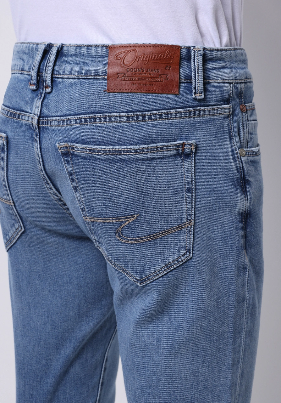 Colin's Colins Slim Fit Fermuarlı Erkek Mid İndigo Denim Jean Pantolon Cl1074724 Q1.v1 Dn44232 Denim