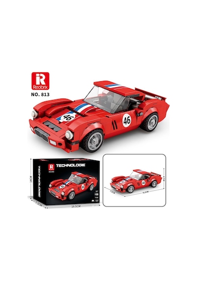 Reobrix Creator 813 Ferrari 250 Gto Spor Araba Yaratıcı Yapı Blok Seti Building Blocks - 320 Parça