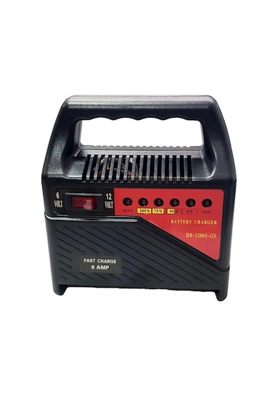 Electroon Hb 1206s 6v 12v Ayarlı 6amper Taşınabilir Akü Şarj Cihazı