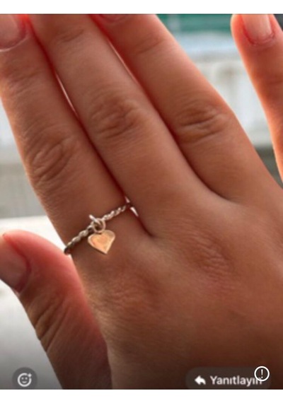Charm Burgu Yüzük Gümüş