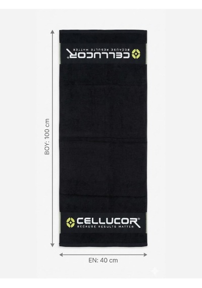 Sporcu Antrenman Havlusu%100 Pamuklu Siyah - Fitness Ve Spor İçin İdeal
