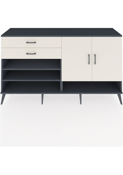 Hyperion Konsol 4 Raflı 2 Çekmeceli 2 Kapaklı 176x44x99 Antrasit- Antrasit-aytaşı Hyperion Konsol 4 Raflı 2 Çekmeceli 2 Kapaklı 176x44x99 Antrasit- Antrasit-aytaşı