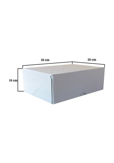 20X30X10 Cm E Ticaret Beyaz Kargo Kutusu