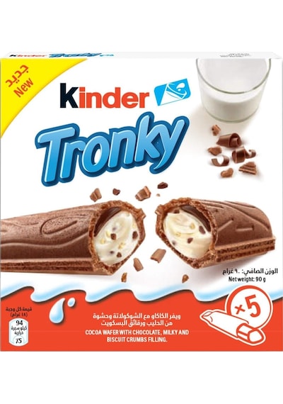 Kinder Tronky Cocoa Wafer 5 x 18 G
