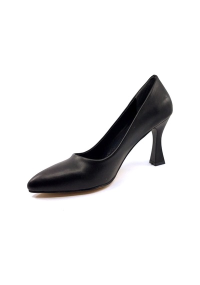 Ayakkabımood Cc 349 9 Cm Siyah Stiletto Bayan Ayakkabı Siyah