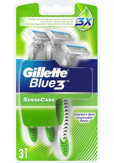 Gillette Blue3 SenseCare Kullan At Tıraş Bıçağı 3'lü