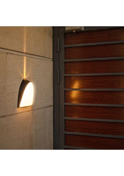 Elektrikle Çalışır, 24 Watt, 3000 Kelvin, Ip65 İç Ve Dış Mekan Led Aplik, Led Bahçe Duvar Armatürü Gün Işığı - Sarı