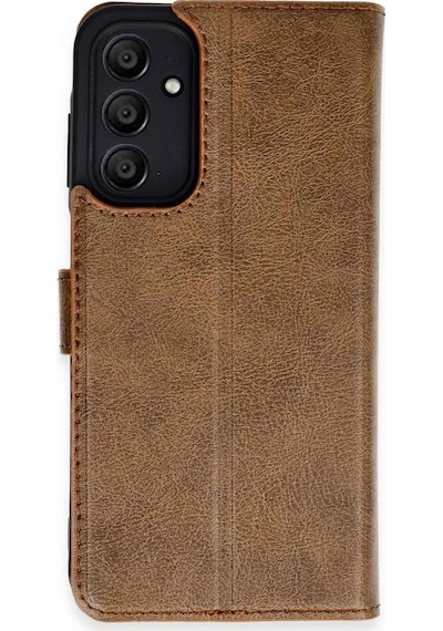 Ilkeshop Newface Samsung Galaxy Uyumlu A15 4g Kılıf Trend S Plus Kapaklı Kılıf - Taba