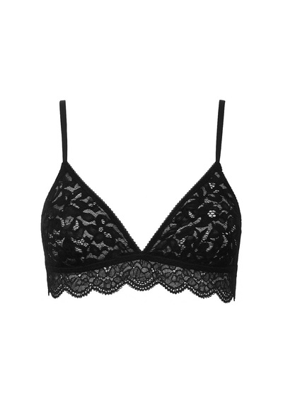 Deep Secret Full Dantel Soft Bralet Siyah