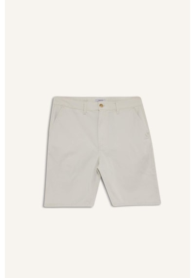 Defacto %100 Pamuk Regular Fit Bermuda Şort E1231ax25smgr492 Gri