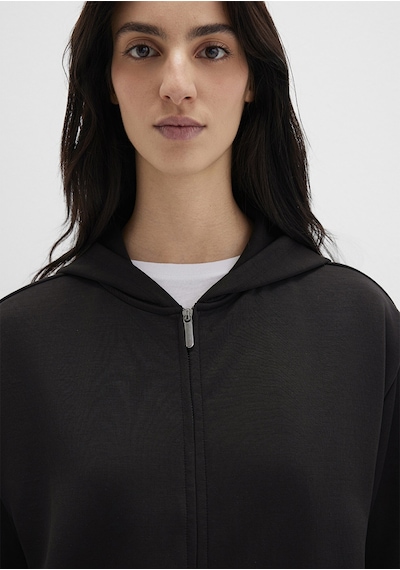 Mavi - Fermuarlı Tencel Tm Siyah Sweatshirt 1s10489-900 Siyah