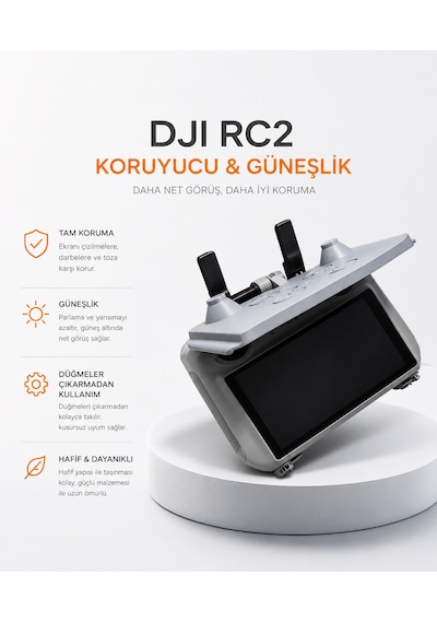 Djı Rc2 İle Uyumlu Güneşlik, Koruyucu Kapak