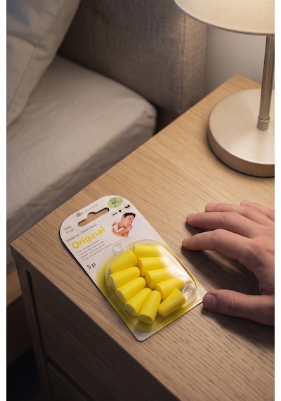 SwedSafe Original Kulak Tıkacı, M/l Boyut, 5 Çift, 37 Db Gürültü Azaltma, Yumuşak Köpük