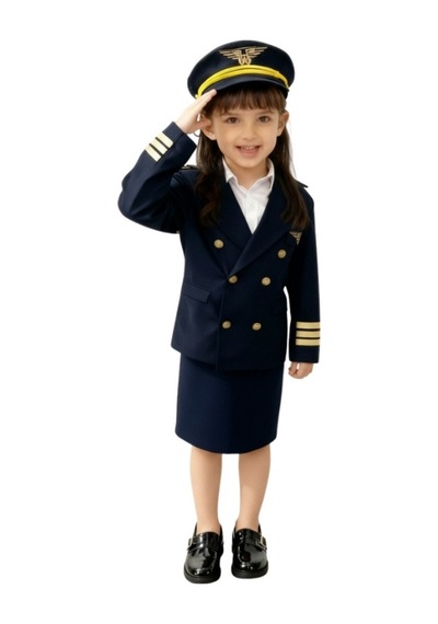 Kız Çocuk Pilot Kostümü