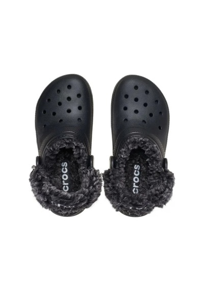 Crocs Classic Fleece Lined Clog T Siyah Çocuk Terlik-24147