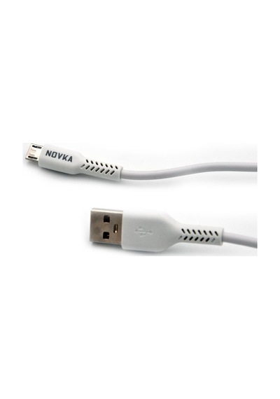 Novka NVK06 Micro & Usb 3.4 A Şarj Ve Data Kablosu 1 M Beyaz