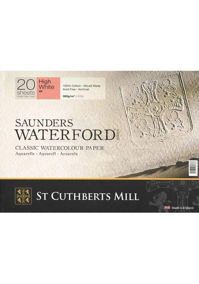 Saunders Waterford Hot Pressed High White Blok 20 Yaprak 300G 23X