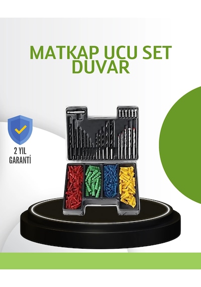 Hubrendy Tekno Ahşap Metal Beton Delme Uç Seti Organizerli Karbon Çelik Matkap Ucu