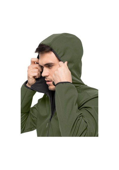 Jack Wolfskin 1307471-4161 Bornberg Hoody M Erkek Softshell Ceket renkli