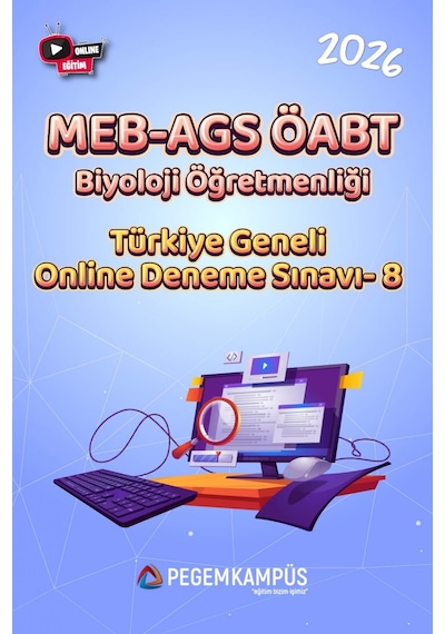 2026 Meb-ags Öabt Biyoloji Öğretmenliği Türkiye Geneli Online Deneme Sınavı-8