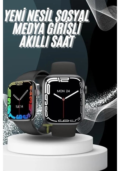 Yeni Model Akıllı Saat Dokunmatik Ekran Unisex Amoled Ekran 44 Mm