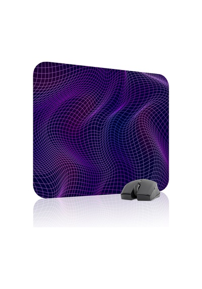 Vaporwave Grid Kaymaz Dikişli Kauçuk Oyuncu Mousepad V3 - 48x40 Xl Gaming Mouse Pad Fare Altlığı