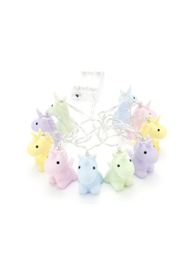 Dhink Unicorns String Gece Lambası Çok Renkli