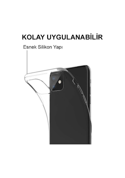 Apple Uyumlu iPhone 5S Kılıf 1mm Şeffaf Silikon Kılıf